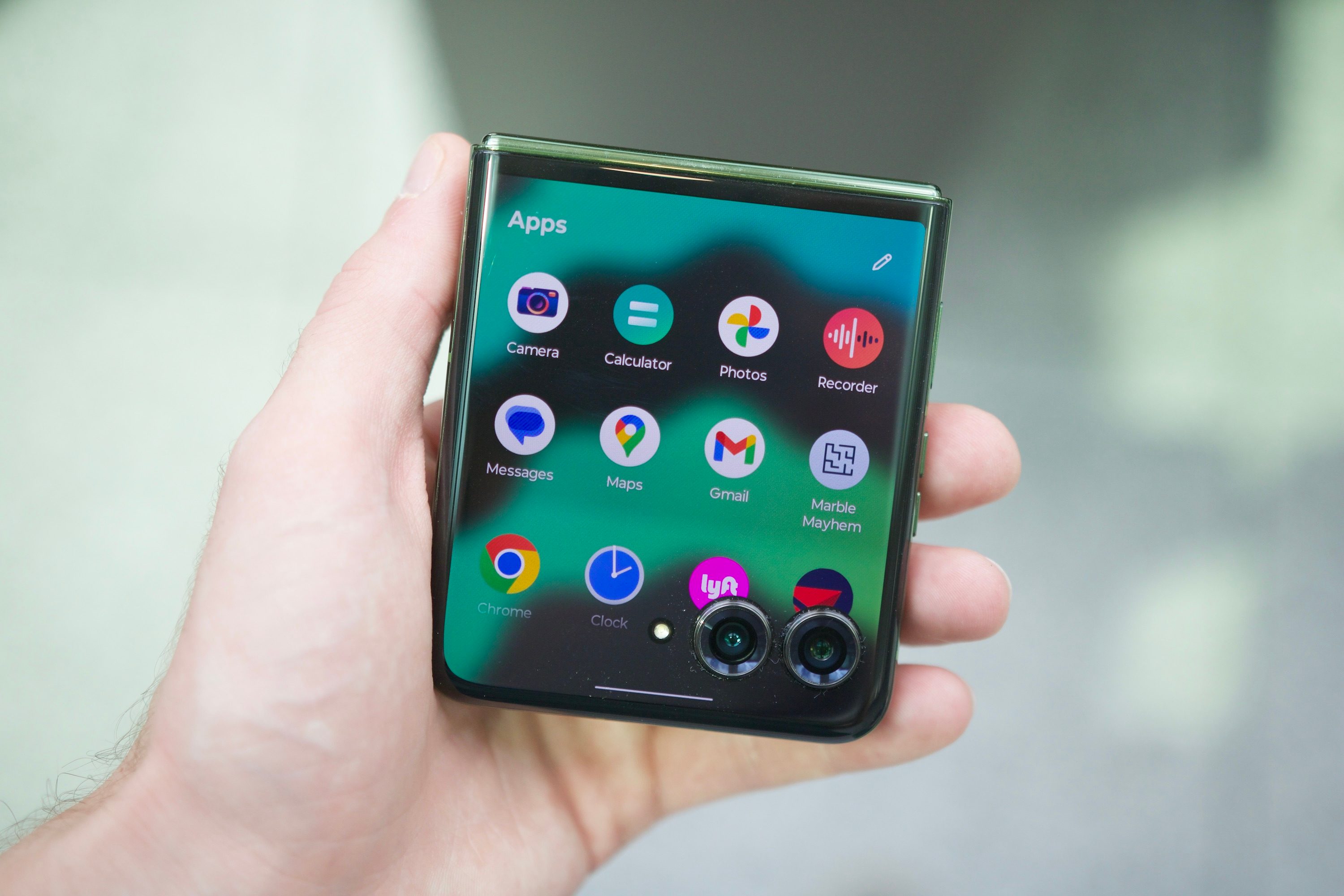 Apps panel on the Motorola Razr Plus 2024.
