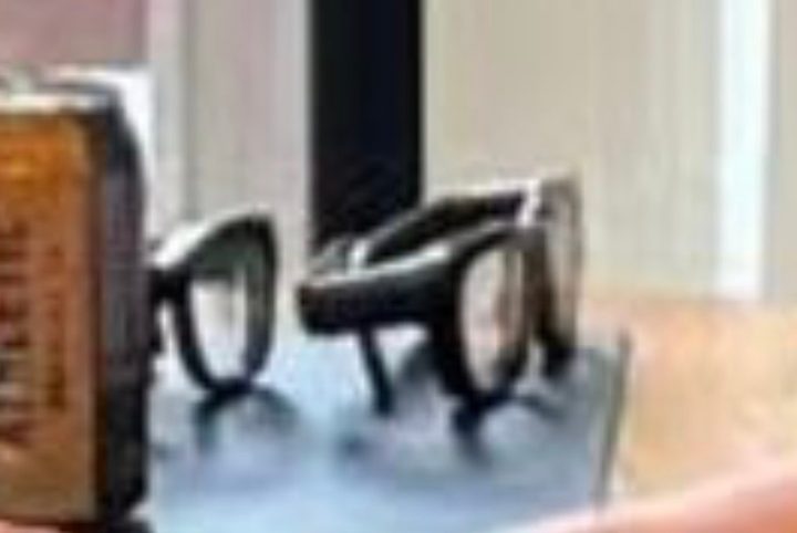 An image showing a pair of prototype Meta smart glasses.