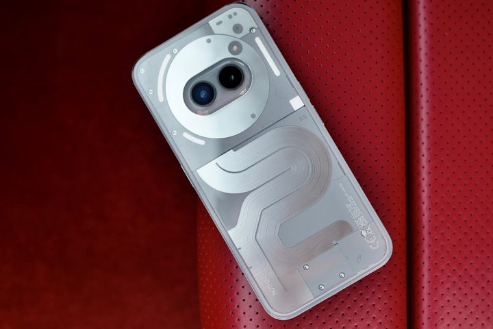 The back of the Nothing Phone 2a Plus.