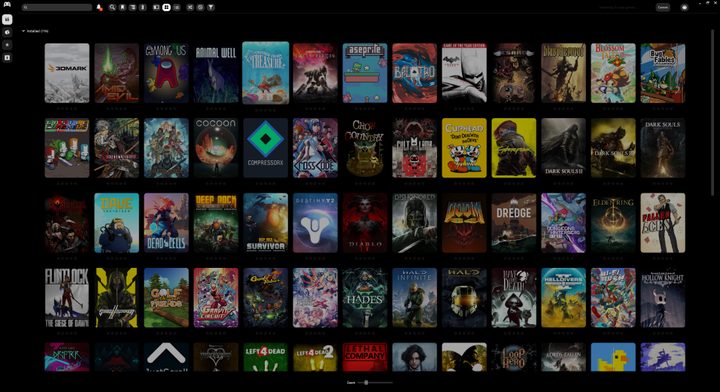 The Playnite app on Windows.