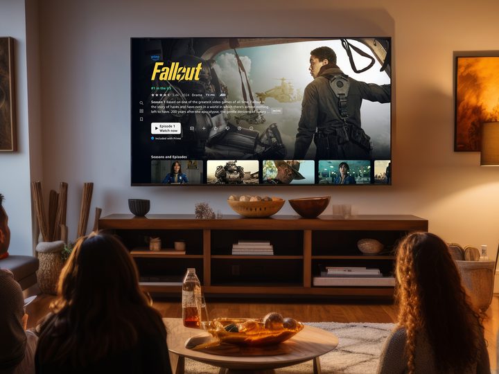 A full-screen promo for Fallout in the updated Amazon Prime Video app.