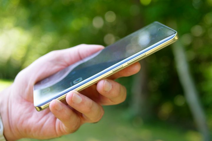A person holding the Realme 13 Pro+.