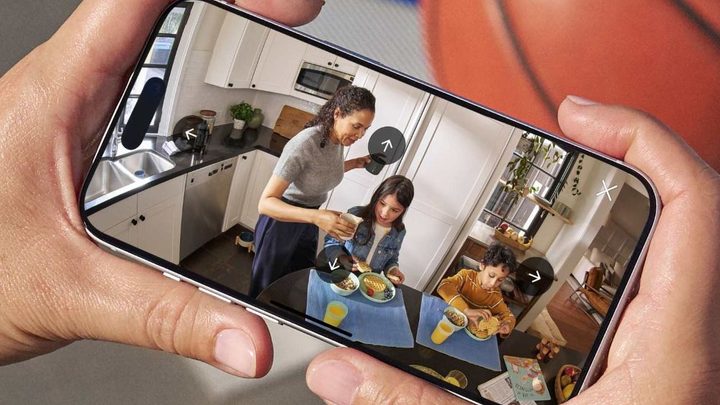 Controlling the Ring Pan-Tilt with the app.