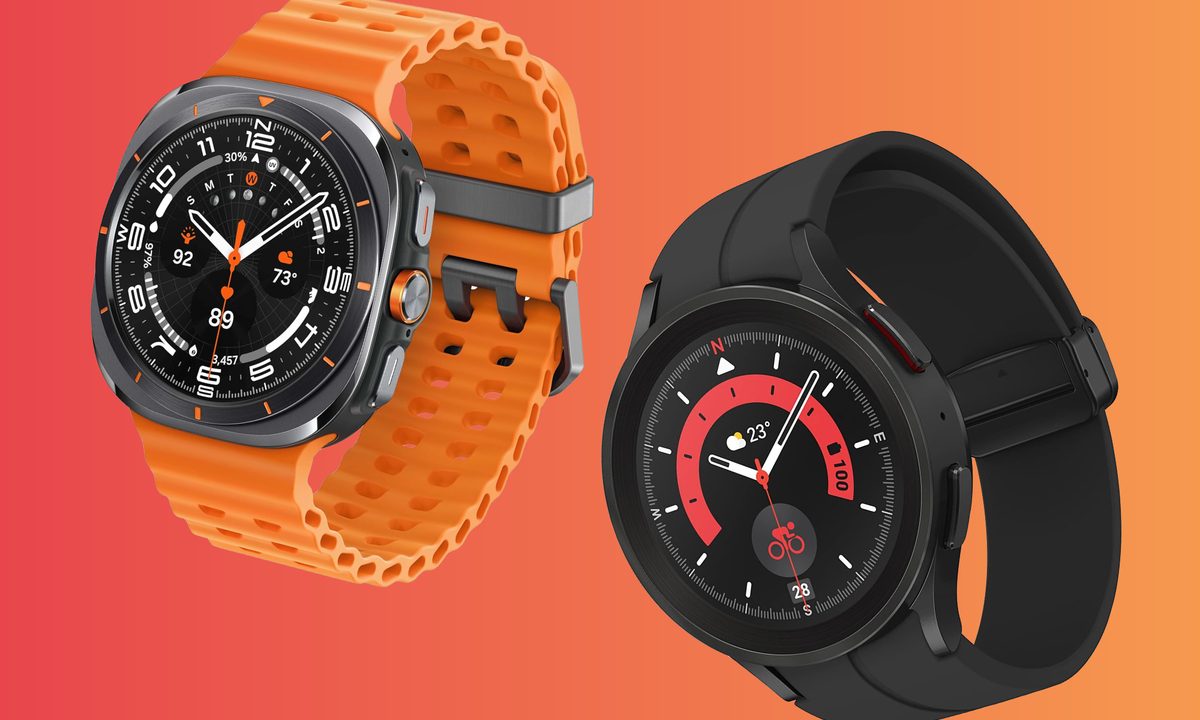 Renders of the Samsung Galaxy Watch Ultra and Galaxy Watch 5 Pro.