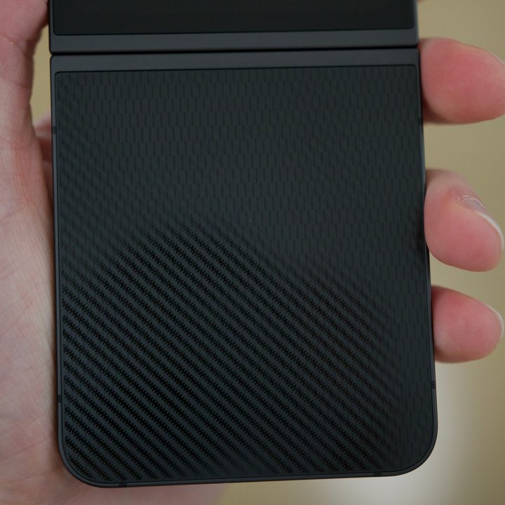 The Samsung Galaxy Z Flip 6 in Crafted Black.