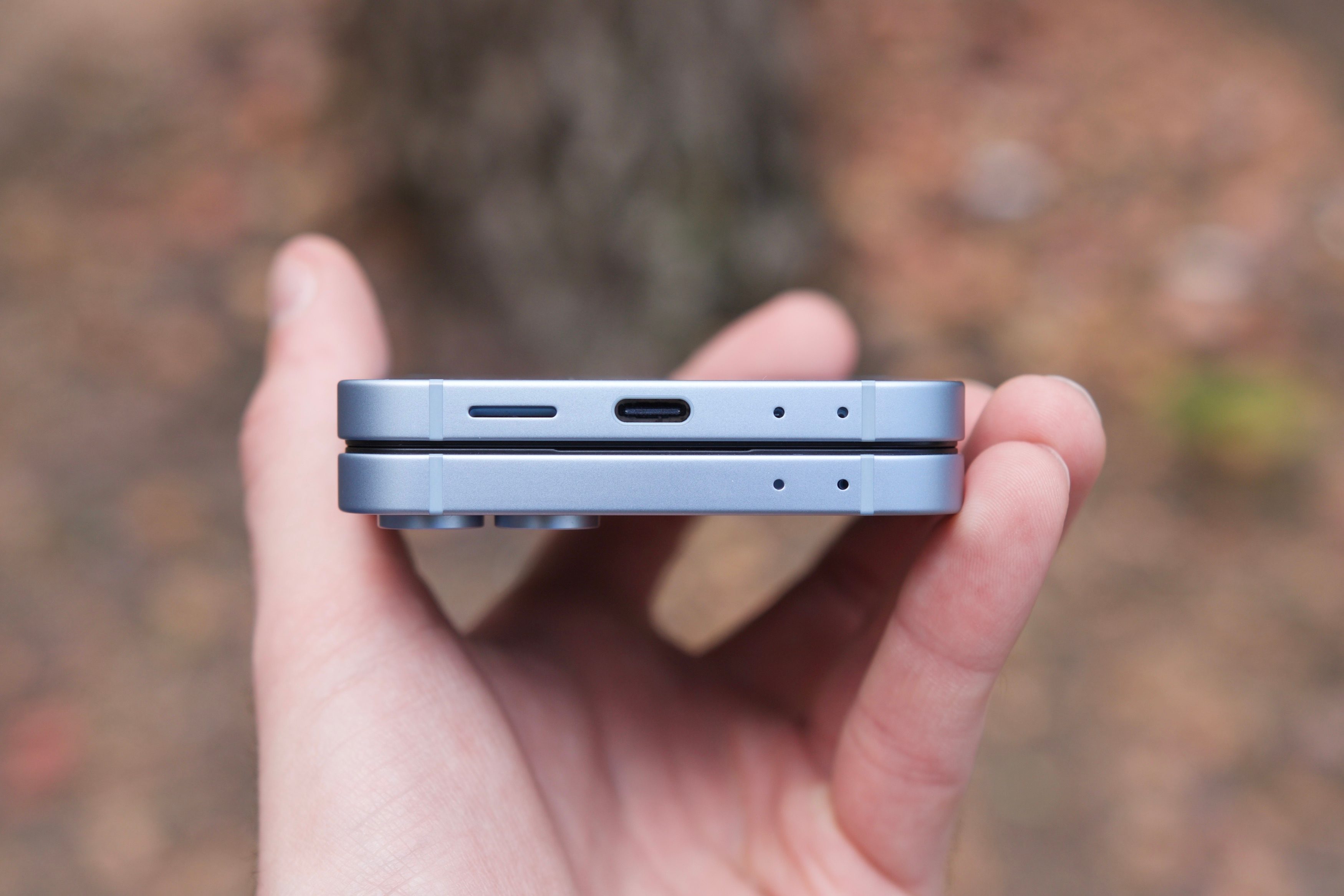 The bottom of the Samsung Galaxy Z Flip 6.
