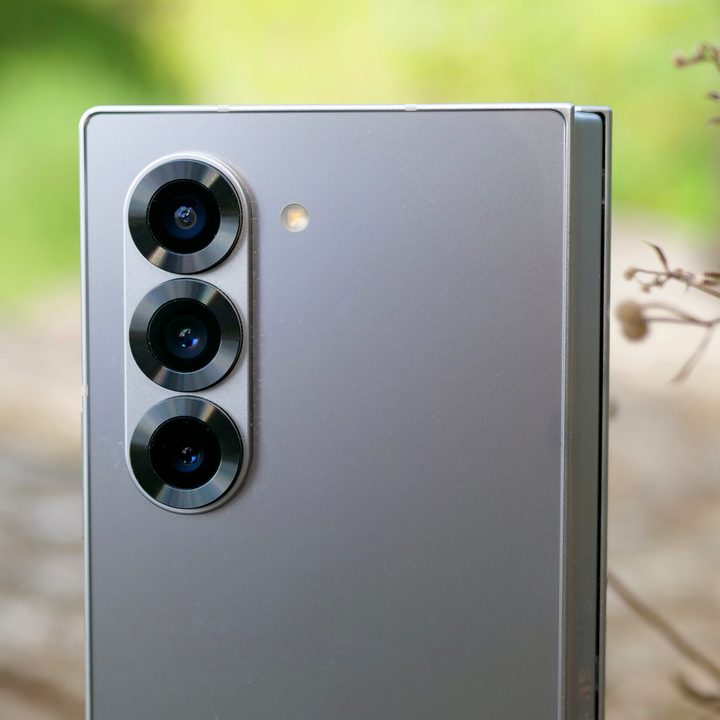 The Samsung Galaxy Z Fold 6's camera.