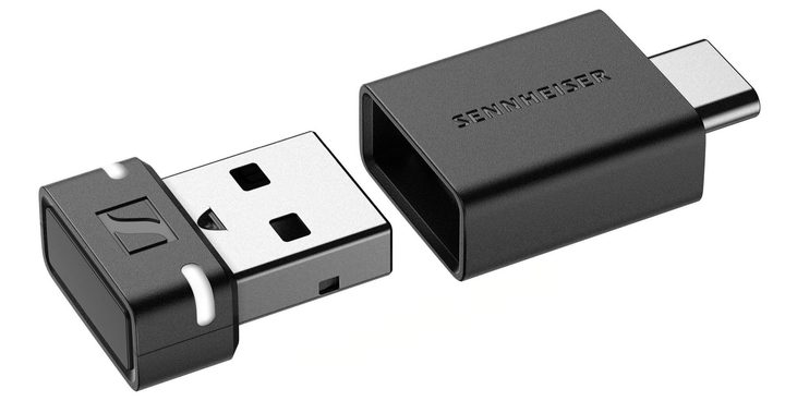 Sennheiser BTD 600 dongle included with the Accentum Wireless SE.