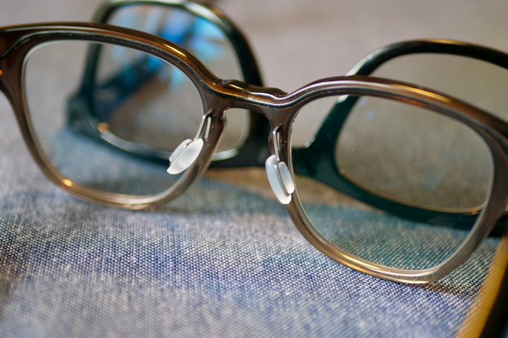 The nose pads on the Solos AirGo 3 smart glasses.