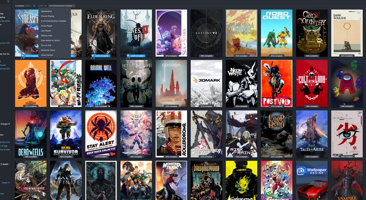 A dynamic collection in Steam.