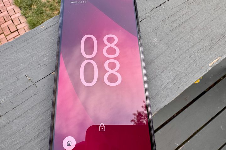 T-Mobile REVVL 7 PRO 5G outside in sun.