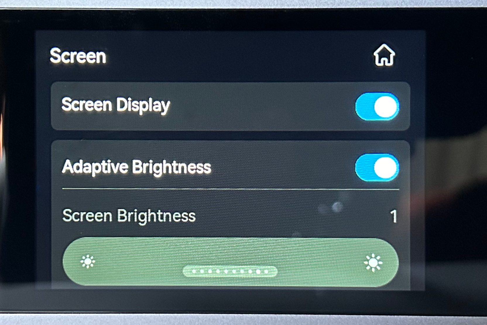 Wiim Ultra screen settings.