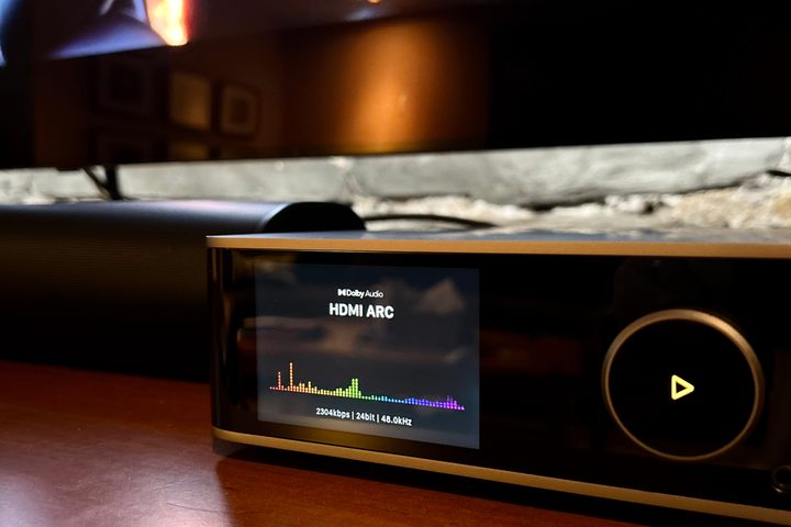 Wiim Ultra HDMI ARC input display.