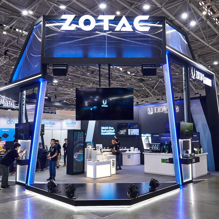 The Zotac booth at Computex 2024.