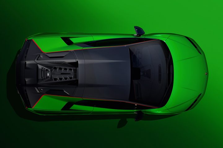 Lamborghini Temerario overhead view.