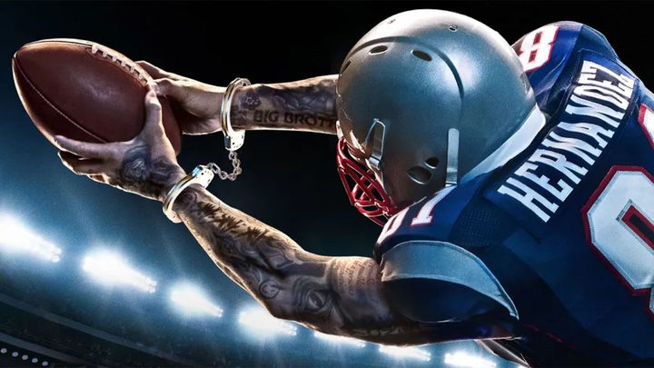 Josh Rivera as Aaron Hernandez in American Sports Story.