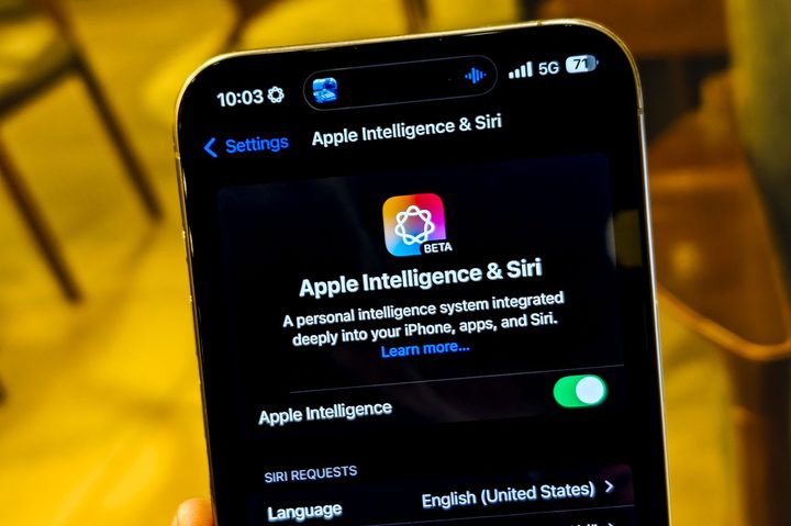 Apple Intelligence on iPhone 15 Pro.