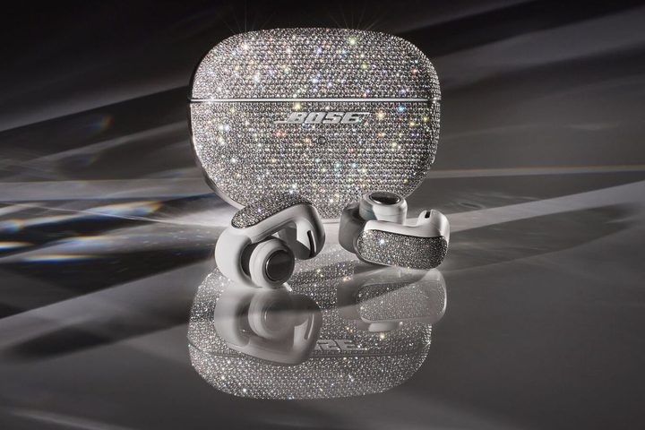 Diamond encrusted Bose Ultra Open Earbuds.
