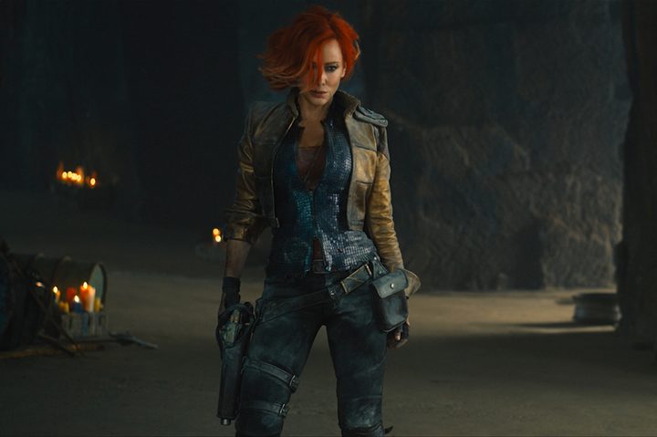 Cate Blanchett poses in an underground tunnel in Borderlands.