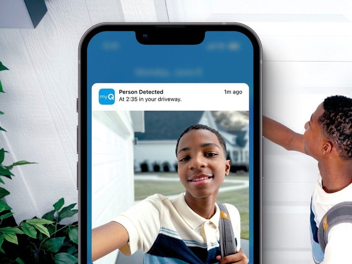 Chamberlain MyQ smart garage video keypad deal at Best Buy with motion detection notifications