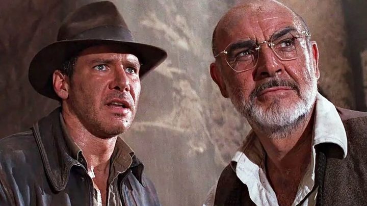 Indiana Jones and his father in The Last Crusade.