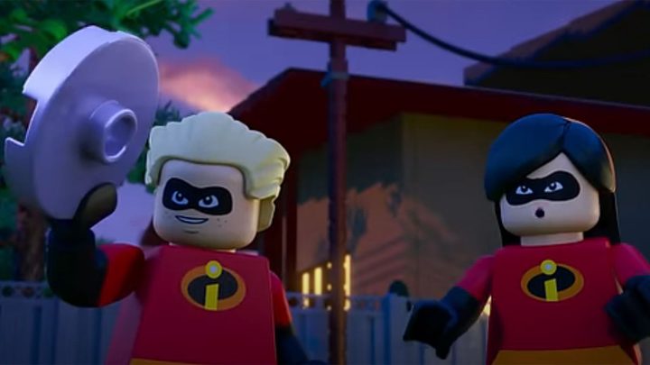 Dash and Violet from The Incredibles in Lego Pixar: BrickToons.