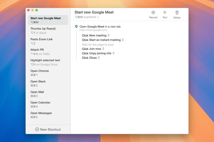The Keysmith app in macOS Sequoia.