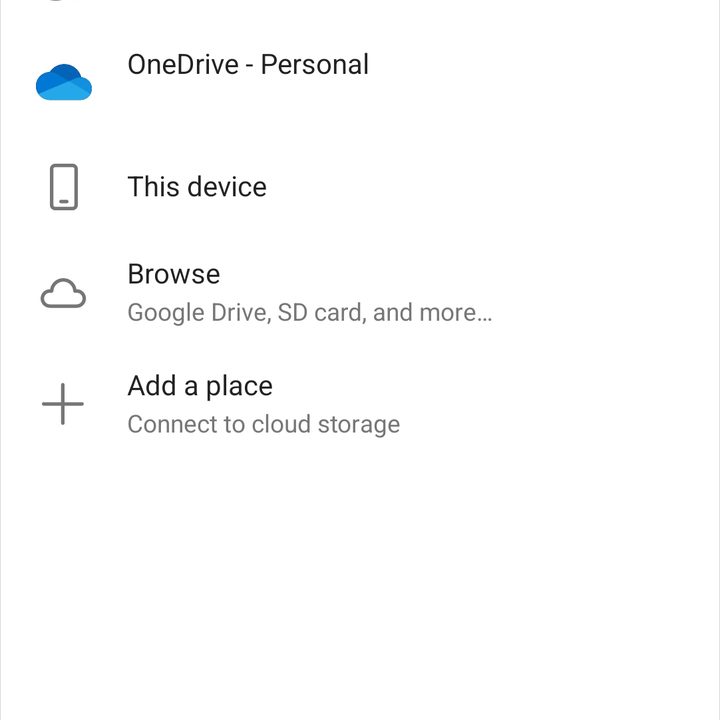 Microsoft Word on Android.