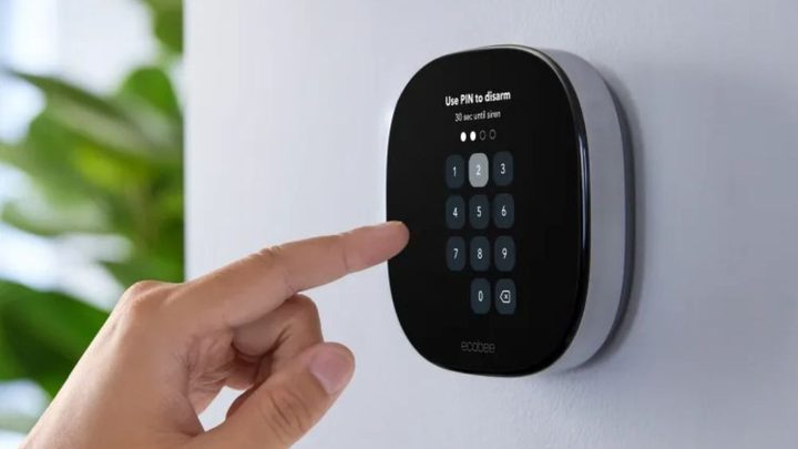 The Ecobee Smart Thermostat Premium as a keypad.