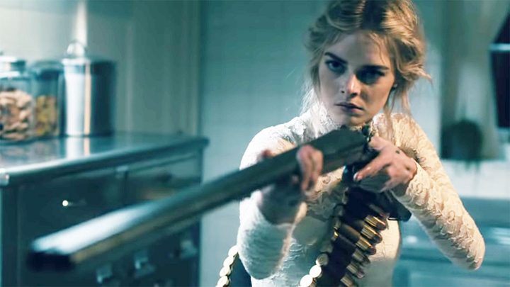 Samara Weaving in Ready or Not.