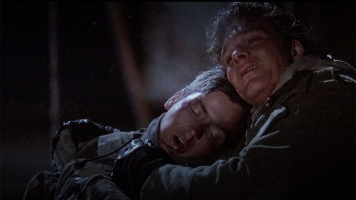 Charlie Sheen and Patrick Swayze in Red Dawn.