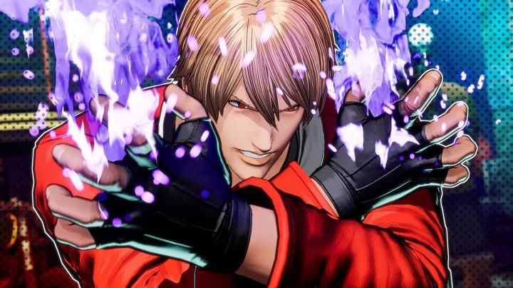 Rock Howard with his arms crossed powering up an attack. His hands are glowing.