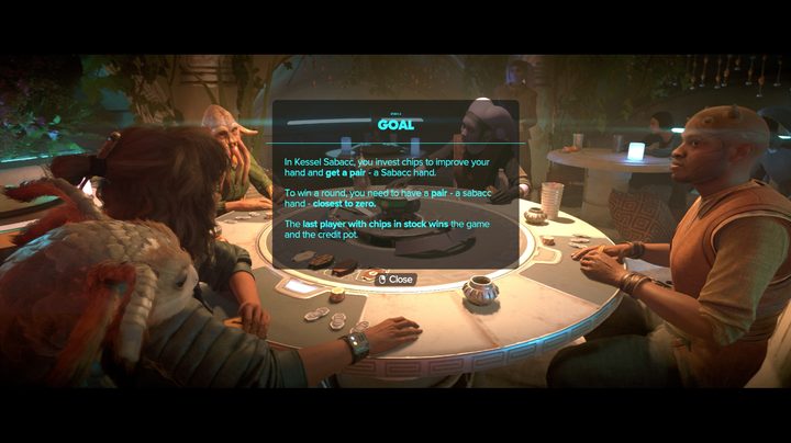 The rulse to a card game in Star Wars Outlaws.