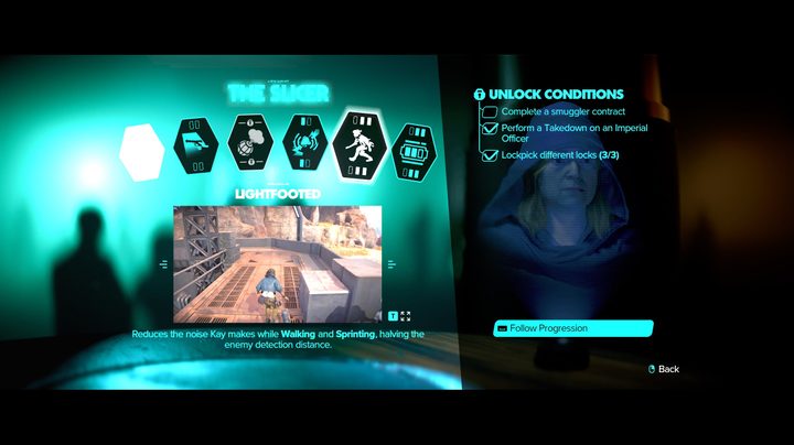 The abilities menu in Star Wars Outlaws.