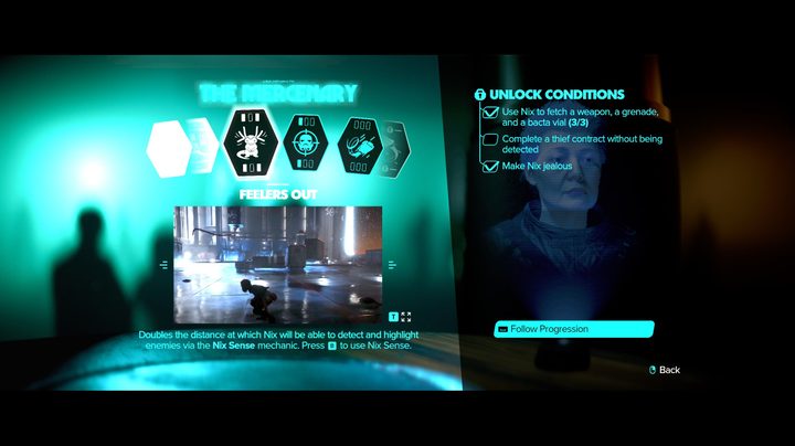 The abilities menu in Star Wars Outlaws.