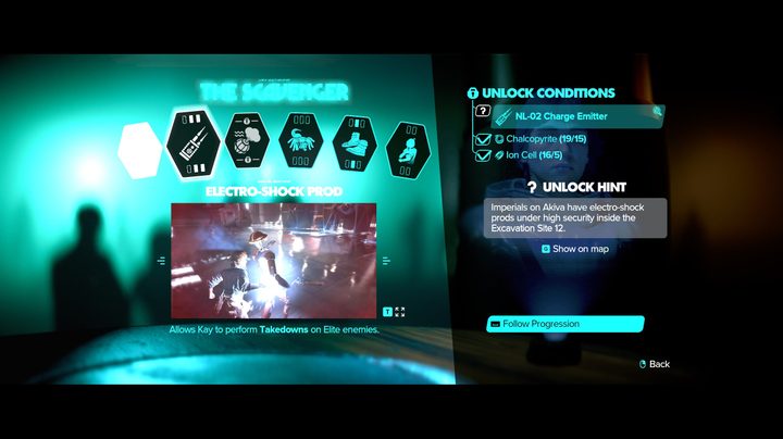 The abilities menu in Star Wars Outlaws.
