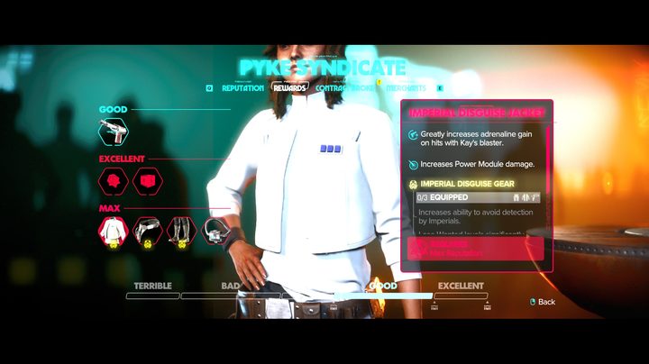 Kay wearing a white jacket in Star Wars Outlaws.