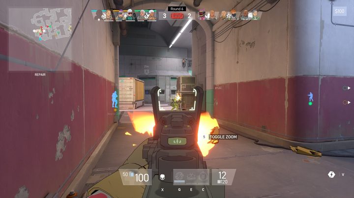 Attacking the A Site in Spectre Divide.