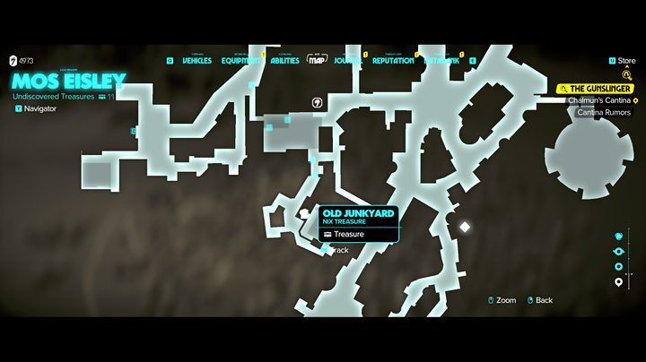 The map in Star Wars Outlaws.