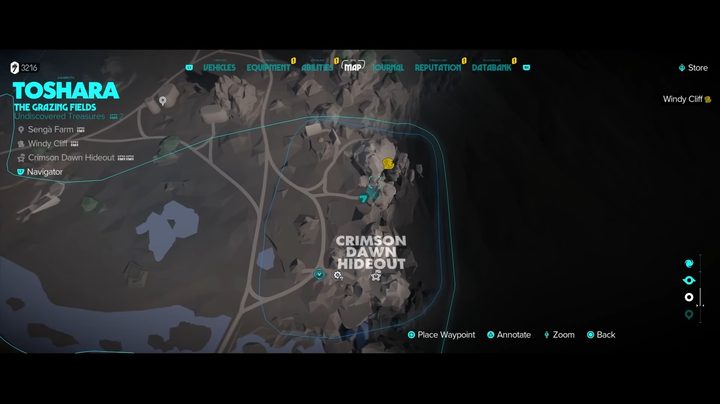 The map in Star Wars Outlaws.