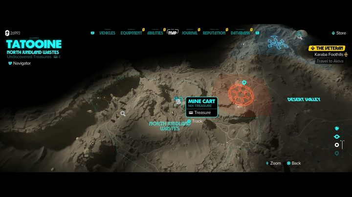 The map in Star Wars Outlaws.