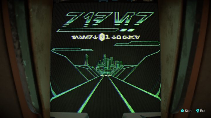 The title screen for the Racer arcade game in Star Wars Outlaws.