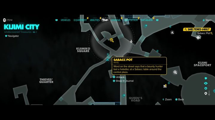 The map in Star Wars Outlaws.
