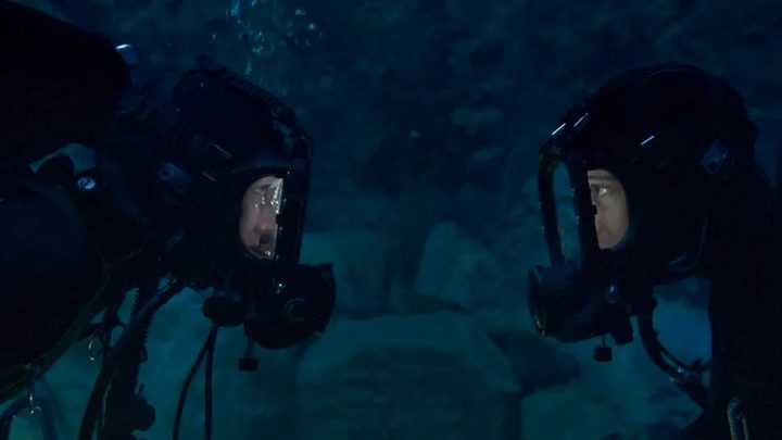 Louisa Krause and Sophie Lowe in The Dive.