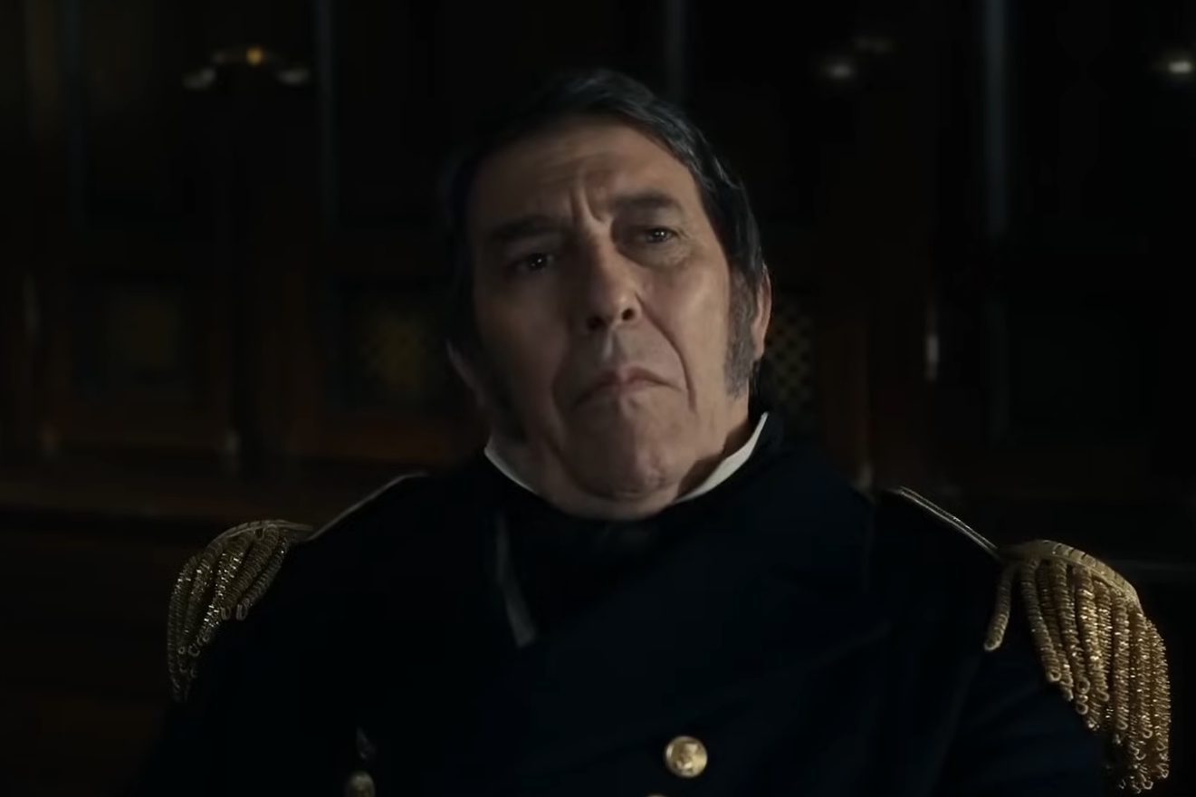 A man sitting in "The Terror."