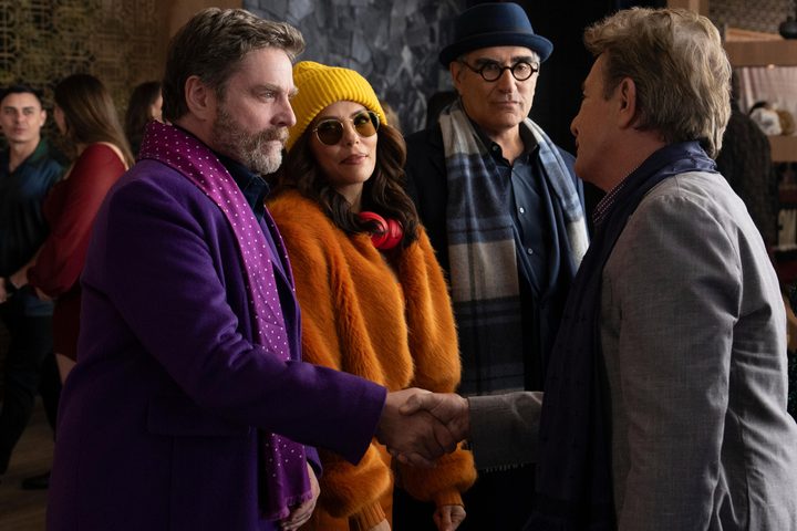 Zach Galifianakis shakes Oliver's hand in Only Murders in the Building season 4.