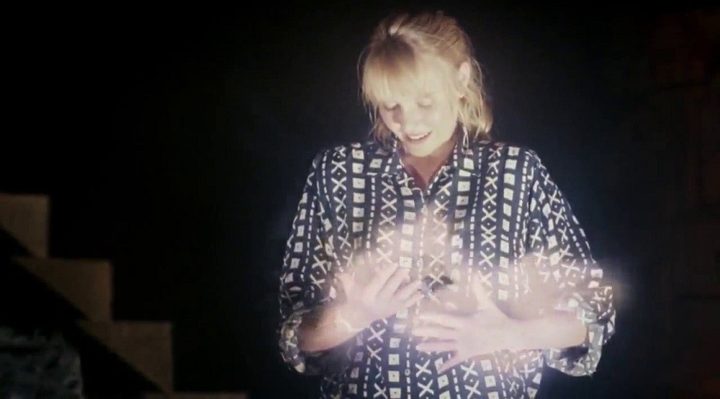 A woman holds the soul of her baby in A Nightmare on Elm Street 5: The Dream Child.