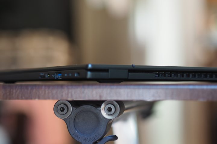 Acer Swift Edge 16 2024 rear view showing vents.