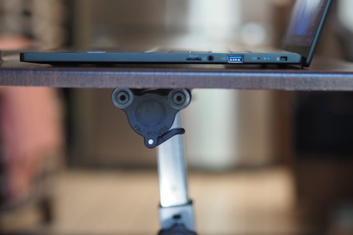 Acer Swift Edge 16 2024 side view showing ports and lids.