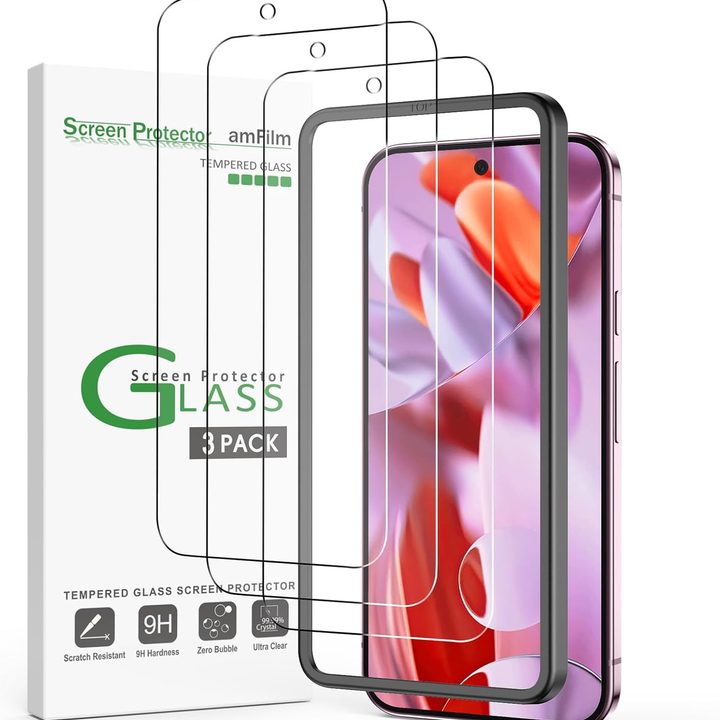 A product render of the amfilm tempered glass screen protector